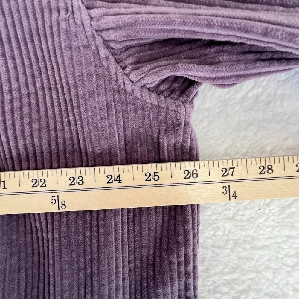 Urban Outfitters Oversized Corduroy Shacket Jacket Womens XL Mauve Purple - Picture 6 of 9